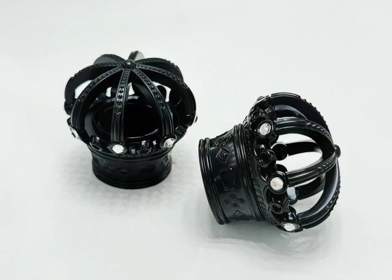 Diamante nero Zamak perfume eccellente tappi per bottiglie copri per imballaggio ecologico