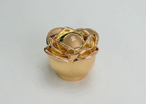 Cappucci di bottiglie di profumi in lega di zinco a forma di fiore Copri profumi con logo personalizzato