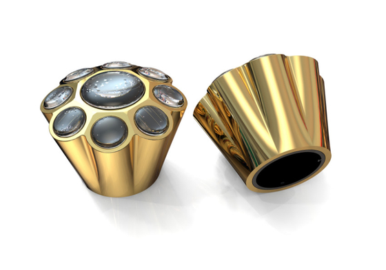 Nuovo Stampo Customized Zamak Caps Perfume Per FEA15 standard collo della bottiglia