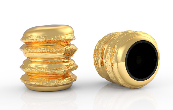 Preminum Hamburger in forma di Zamak Caps perfumeria alloi di zinco Cutsomized Perfume Set