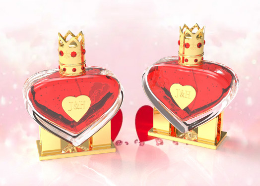 Romantici cappucci per bottiglie di profumi personalizzati per set di profumi personalizzati per zinco