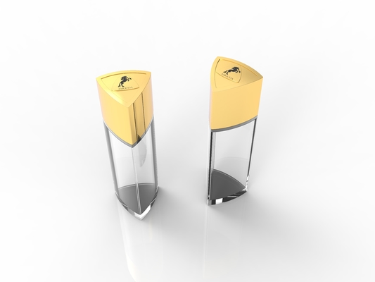 Cappuccio per profumi metallici in zinco d'oro personalizzabile per migliorare la presentazione del profumo