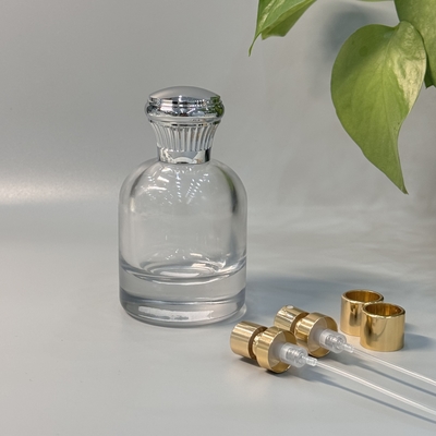 Cappucci per profumi Zamak color argento personalizzati per il tuo imballaggio di profumi personalizzato