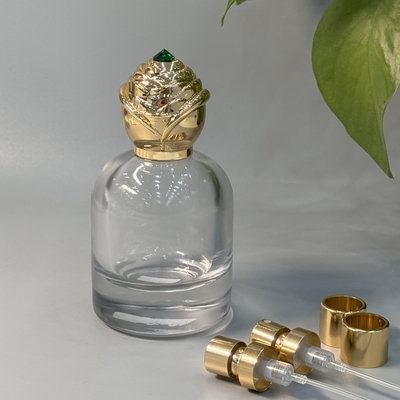 Cappucci per profumi di diamanti Zamak di alta qualità alloi di zinco per imballaggi di profumi eleganti