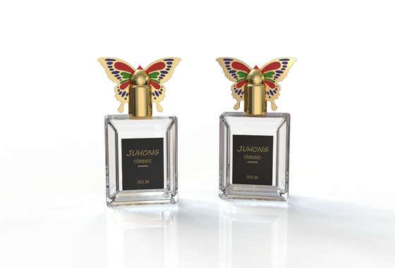 Cappucci per profumi Zamak a forma di farfalla per soluzioni di imballaggio per profumi