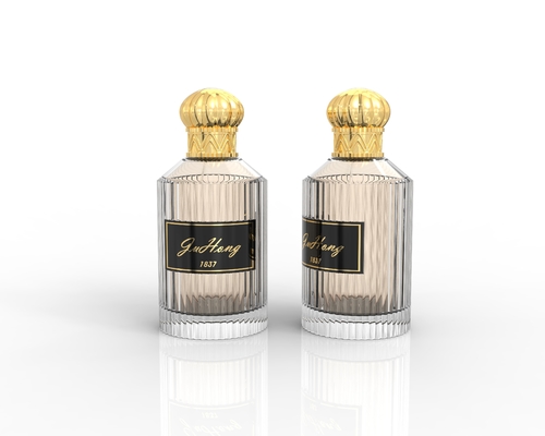 Cappuccio per profumi in lega di zinco metallico Zamak rotondo lucido
