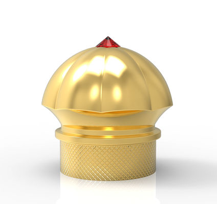 Tappi per flaconi di profumo in lega di zinco Zamak a forma di cristallo, spray, non ricaricabili