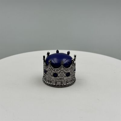 Tappi per profumo in plastica di alta gamma a forma di corona, lucidi, tappo per profumo in plastica e alluminio, coperchio in plastica, tappo dorato esistente in fabbrica