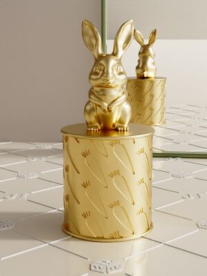 Cappuccio per profumo Zamak per coniglio di alta qualità, in vendita, cappuccio per profumi in lega di zinco