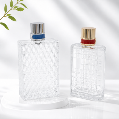 Tappi a corona metallica di vari colori per bottiglie di profumo con linee incise e resistenza alla corrosione