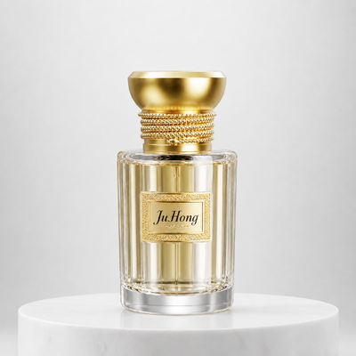 Capo per profumi Zamac FEA15 con texture a corda d'epoca, copertura di bottiglia decorativa in lega di zinco in oro opaco