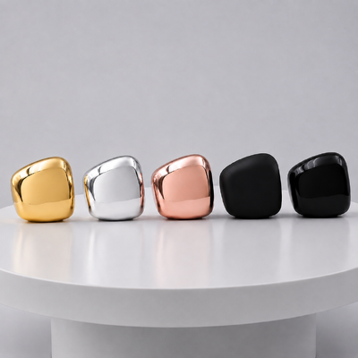 Tappo per profumo in lega di zinco, forma quadrata, oro, argento, oro rosa, nero, logo personalizzato, tappo in metallo per flacone di profumo per flacone di fragranza