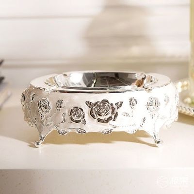 portacenere rotondo della spiaggia di 30mm Ring Embossed Logo Metal Cigar