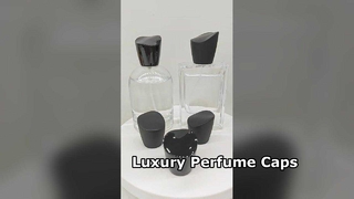 Tappo per profumo in zama irregolare nero di fascia alta
